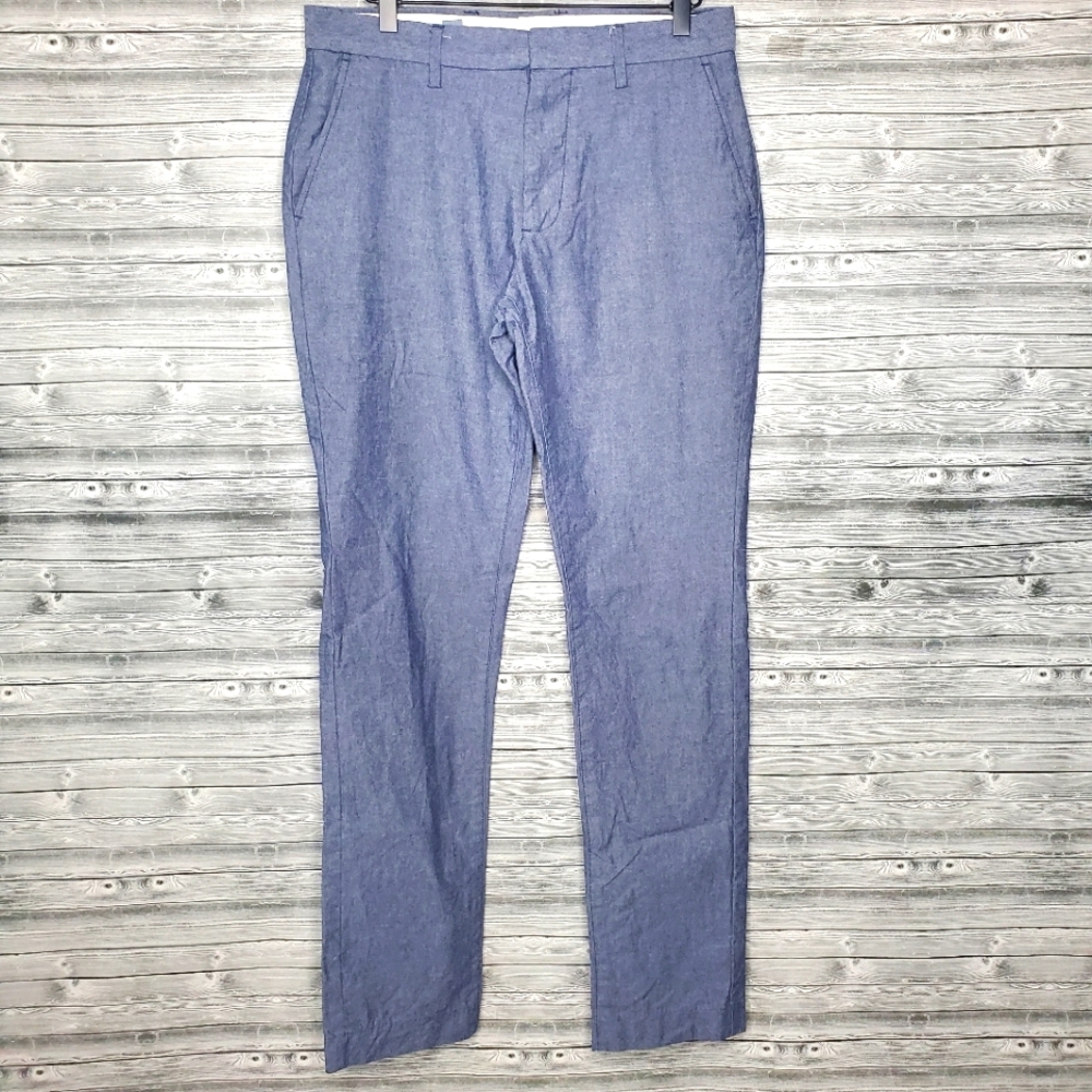 Old Navy Men's Signature Slim Chambray Pants Size 30